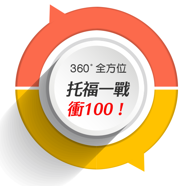 托福全方位補習一戰衝100up